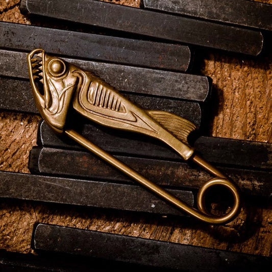 Brass Fishhead Pin