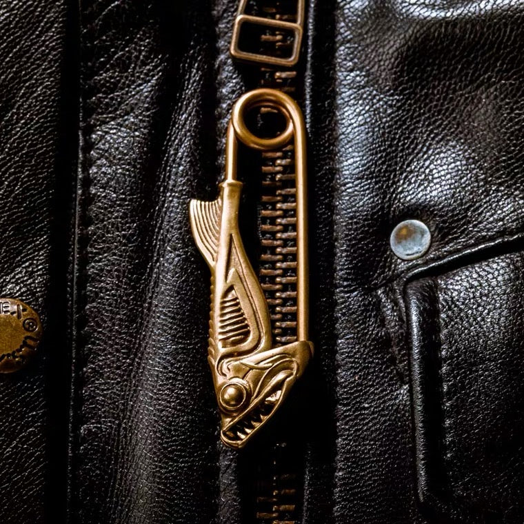 Brass Fishhead Pin