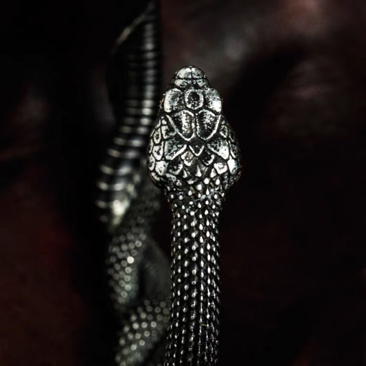 Silver Double Snake Bracelet