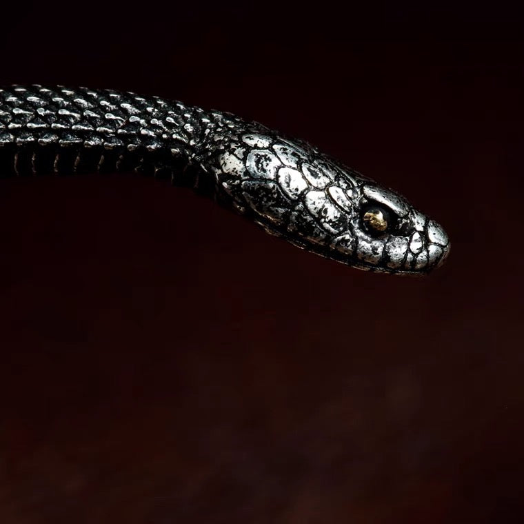 Silver Double Snake Bracelet