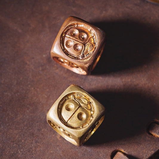 Brass Ladybug Dice