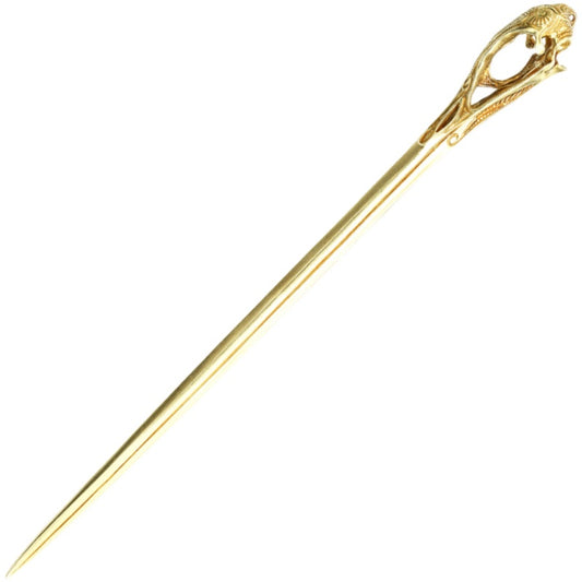 Brass Japonensis Skull Hairpin