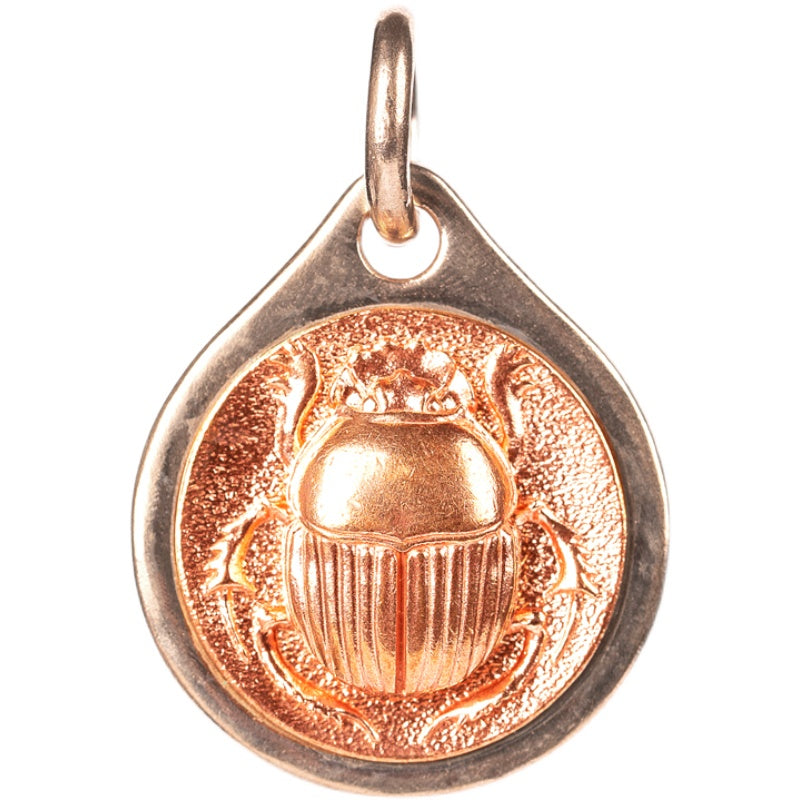 Brass Dung Beetle Pendant
