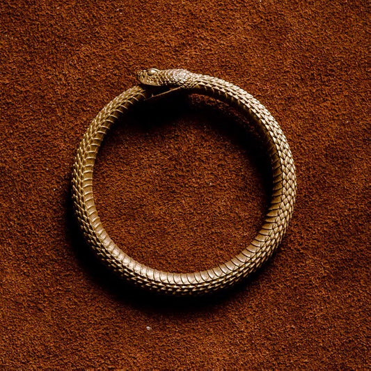 Brass Ouroboros Key Ring