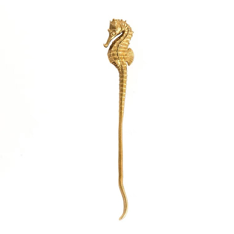 Brass Seahorse Ear Pick